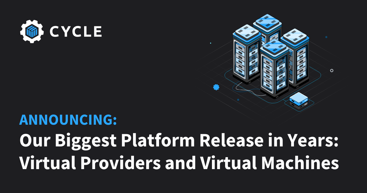 Virtual Machine Platform Image Our Biggest Platform Release in Years: Virtual Providers and Virtual ...