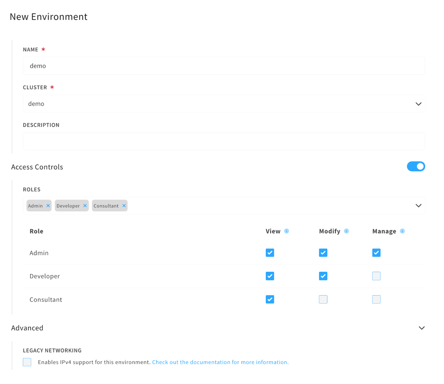 Create An Environment | Cycle.io