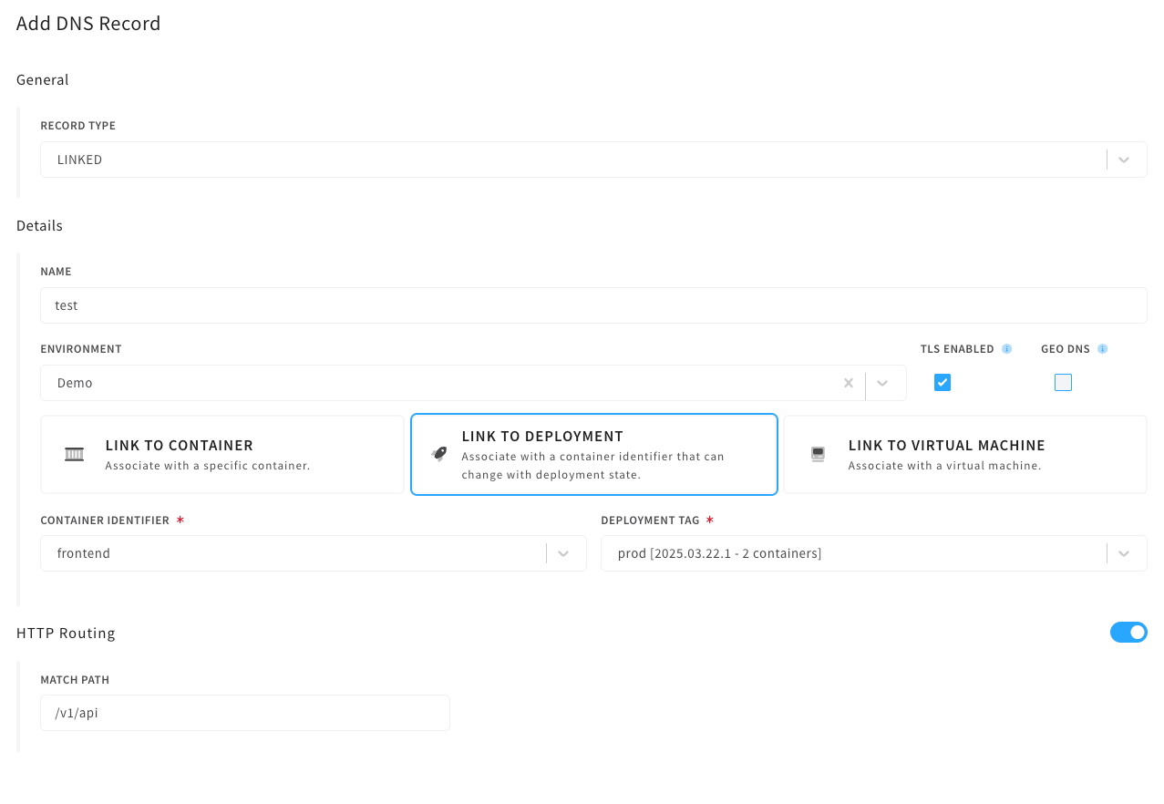 match path on linked record form
