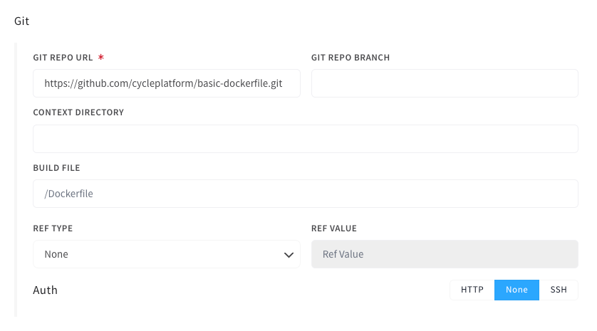 image git section