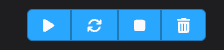start stop restart delete bar