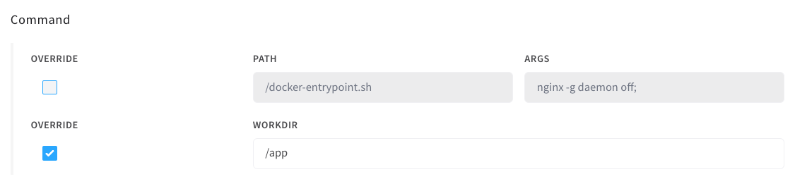 runtime command
