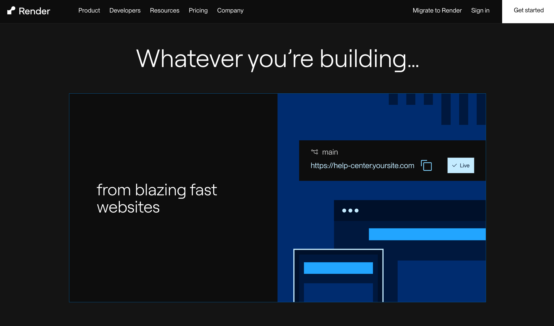 Render website screenshot