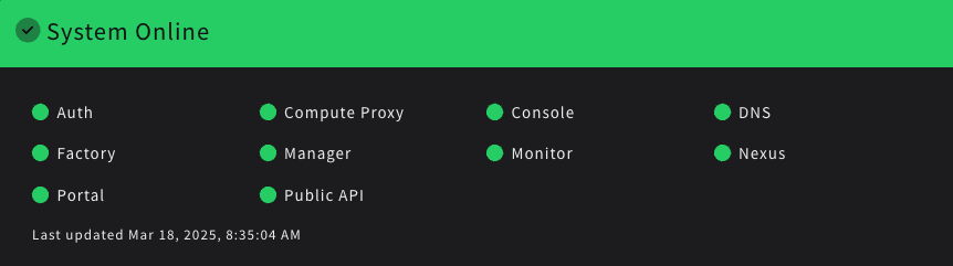 Status Page