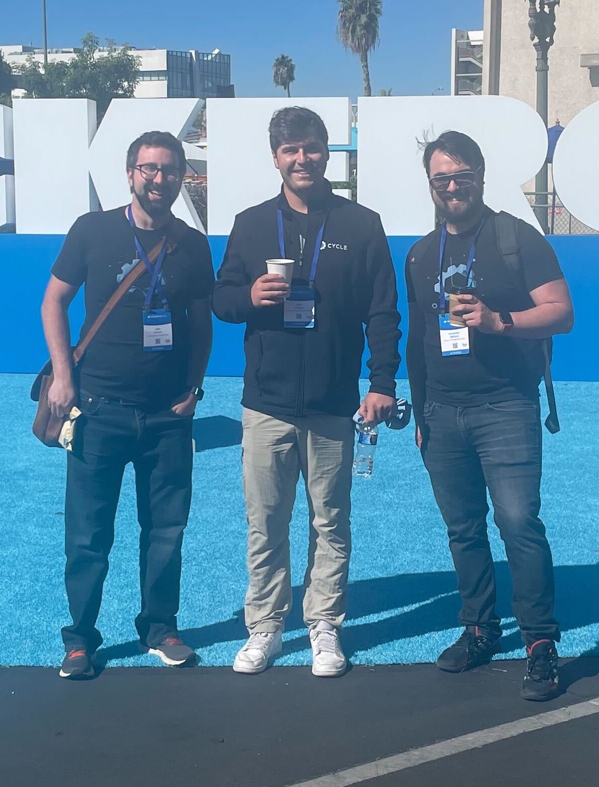 Some of the team at DockerCon